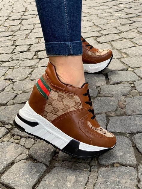 gucci heel sneakers